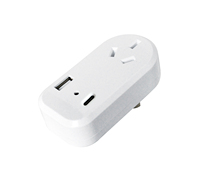 Argentina Multi Adapter Power Strip, Plug 2P + T 10A 250V avec 2 indicateurs USB et LED, Max Out Put Current:2.1A
