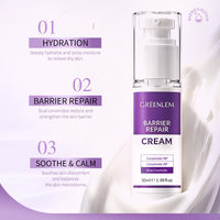 Crème réparatrice de la barrière cutanée avec céramide et niacinamide, hydratant visage équilibrant le microbiome pour peaux sensibles et sèches