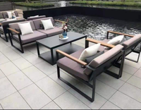 Chaise de table en bois de teck, mobilier d'extérieur en aluminium moulé, livraison gratuite