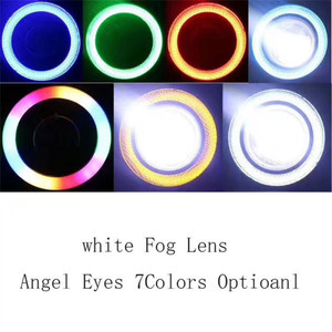 2 Đèn Sương Mù Angel Eyes 64mm 76mm 89mm 2.5 inch 3 inch 3.5 inch 12V Đa Năng COB <span class=keywords><strong>LED</strong></span> <span class=keywords><strong>DRL</strong></span> Đèn Pha Xe Hơi - Product Image 6