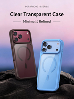 Coque de protection magnétique sans fil intégrée avec bouton intégré, antichoc et anti-taches pour iPhone 18 17 16 ProMax