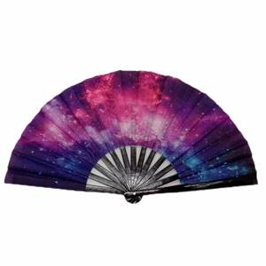 Custom <b>Pattern</b> Folk Style Bamboo Hand Folding Fans Painted Flower Design Eco-friendly Weddings Parties Performance Decoration - Product Image 1