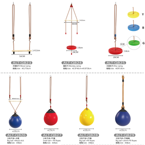 Barre de trampoline réglable en hauteur Alita TL18P-09 en plastique avec <span class=keywords><strong>anneaux</strong></span>, capacité 100 kg, pour intérieur/extérieur, garderie, maternelle, unisexe, 6 ans et plus - Product Image 4