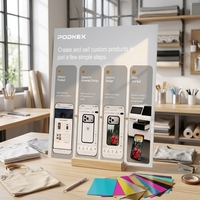 Imprimante d'étuis de téléphone à encre UV automatique PodNEX DX7, nouvelle imprimante à plat UV personnalisée pour étuis de téléphone