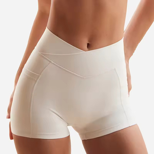 Phụ Nữ 2 Mảnh Halter Thể Thao Áo Ngực Cao Eo Biker Quần Short Chất Lượng Cao Tập Thể Dục Phòng Tập Thể Dục Yoga Quần Short Thiết Lập - Product Image 6