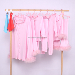 Nuovo arrivo famiglia abbinata Set di abbigliamento in bambù con stampa personalizzata tessuto di bambù per neonati vestiti con cerniera - Product Image 6