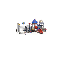Tobogán Infantil Comercial para Exteriores, Resistente a los Rayos UV y a la Estática, Equipo de Juego para Parques, Jardines de Infancia y Comunidades