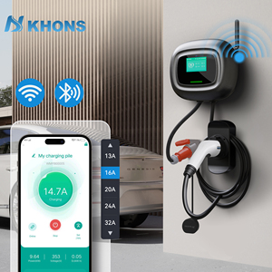 KHONS <span class=keywords><strong>22KW</strong></span> Nouvelle borne de recharge pour voiture électrique AC GBT 3 phases 32A OCPP, station de recharge murale - Product Image 4