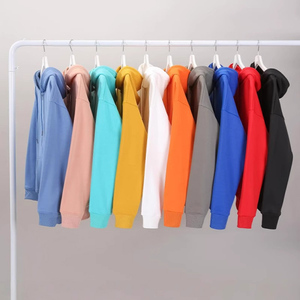 <span class=keywords><strong>OEM</strong></span> logotipo personalizado bordado 350 gramos peso pesado Sudadera con capucha en blanco forrado estampado de gran tamaño sudaderas con capucha para hombre - Product Image 2