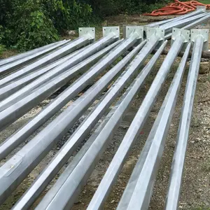 Poste de luz de calle octogonal de acero galvanizado para exteriores, poste de lámpara de 15 pies, 20 pies, 25 pies, 30 pies, 35 pies, 5M, 6M, 7M, 8M, 9M, 10M, 12M