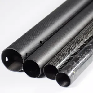 Roll Verpakt Carbon Fiber Ronde Buizen Sterke China Carbon Fiber Buizen 29Mm 30Mm 40Mm 50Mm