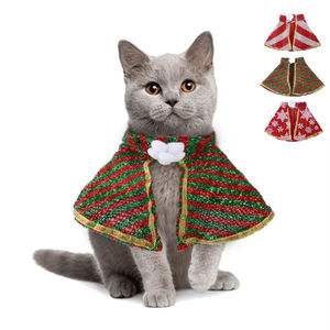 Nouveau produit transfrontalier des fabricants de capes pour animaux de compagnie en coton créatif pour Noël Halloween Vêtements amusants et mignons pour chats et chiens - Product Image 1