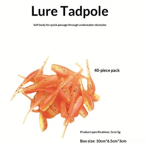 Señuelo de Pesca BUBBA de PVC, Tipo Tadpole, 5cm/1g, Cebo Biónico Suave, Microorganismo, <span class=keywords><strong>Insecto</strong></span>, Sin Anzuelos, Pesca Salvaje, Venta al Por Mayor - Product Image 2
