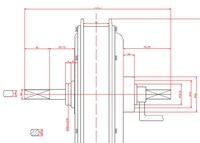 Moteur de moyeu sans balais et sans engrenages pour kits de conversion électrique, taille de dropout arrière 135mm 150mm, 3000W, batterie lithium intégrée