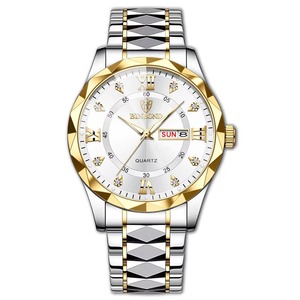 BINBOND B2521 luxe hommes en acier inoxydable montre-bracelet à Quartz étanche lumineux Date semaine boîtier en alliage Drioshipping mâle Reloj - Product Image 4