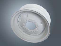 Roue de remorque à rayons en acier - Jante 15\" x 5\" - 5 sur 5 - Revêtement en poudre blanche - Product Image 6