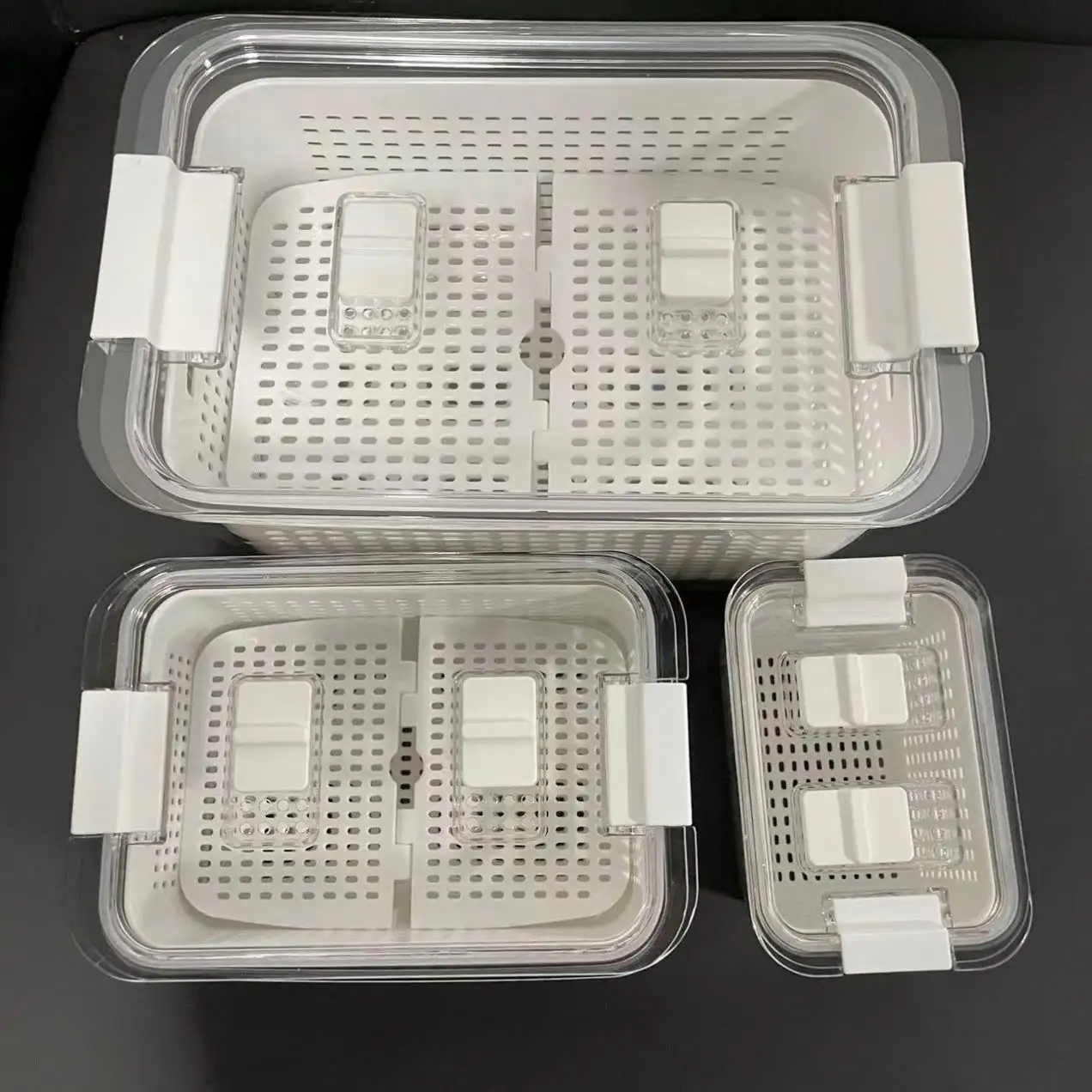 Boîte en plastique Boîte de rangement en plastique transparente jetable, Conteneurs de stockage de fruits et légumes frais