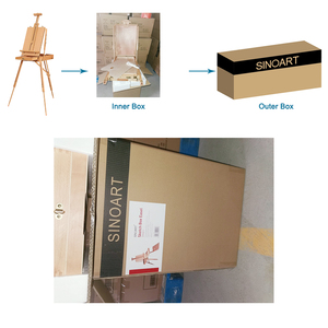 SINOART Vorrätig Staffelei-Ständer Outdoor-Stativ Tragbare Holz-Skizzenbox für Künstlermalerei - Product Image 6