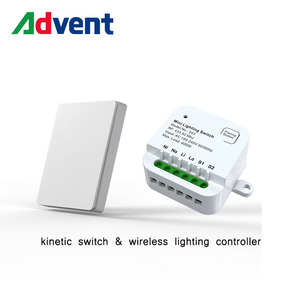 สวิตช์ติดผนังไร้สายประหยัดพลังงาน Advent แบบ 1 ช่อง 1 ทาง กันน้ำ IP44 ติดตั้งง่ายสำหรับโครงการโรงเรียน - Product Image 1