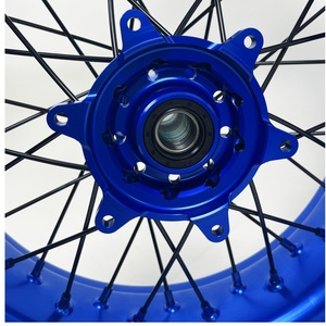Jeu de roues Supermoto CNC 7116-T6 en aluminium de 17 pouces pour YAMAHA <span class=keywords><strong>YZ</strong></span> YZF <span class=keywords><strong>125</strong></span> 250 450, pièces de moto tout-terrain, jantes - Product Image 5