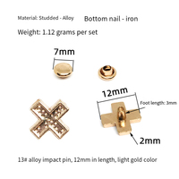 Accessoires décoratifs en alliage en forme de X, petites fleurs, losanges, carrés, triangles, ballons de football, trapèzes – Pièces et accessoires
