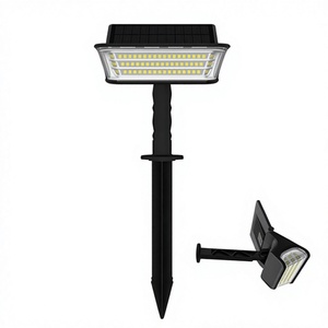 Lámpara Solar para Jardín y Césped, 2 en 1, Plegable, para Montar en Pared o con Estaca en el Suelo, Impermeable, LED de Ángulo Amplio, para Caminos - Product Image 1
