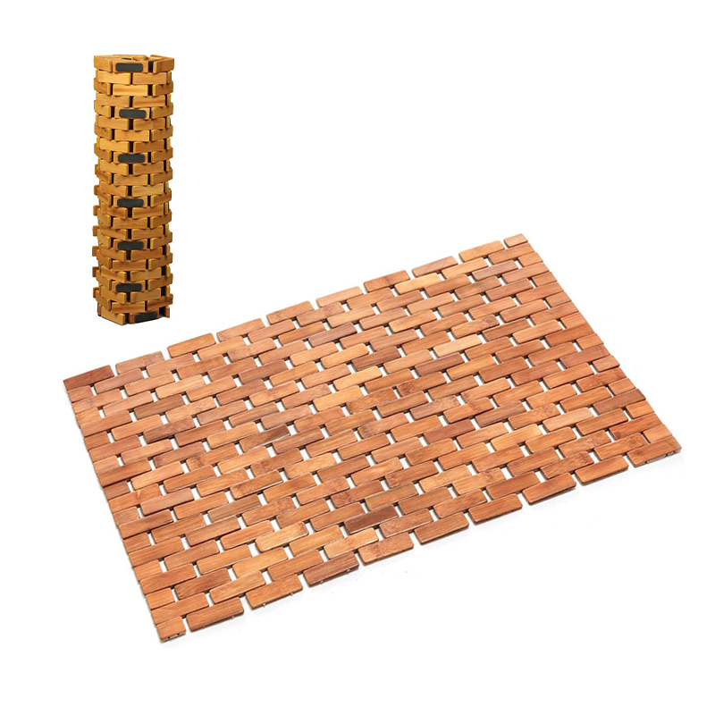 Деревянные Противоскользящие коврики для ванной из натурального бамбука, размер под заказ, Нескользящие коврики для ванны, сауны и душа