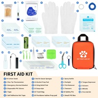 Kit de Primeros Auxilios para Mascotas de 22 Artículos para Supervivencia al Aire Libre, Bolsa Médica de Emergencia para Perros, Impermeable y Portátil, Proveedor de Fábrica al por Mayor