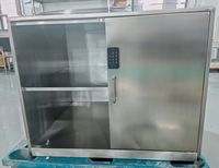 Armoire de rangement électronique à code numérique en acier inoxydable à fixation au sol pour usine alimentaire et atelier propre