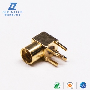 Beryllium đồng mạ vàng MMCX nối nữ uốn cong cắm PCB gắn kết - Product Image 6