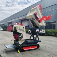 Mini 500kg/1000kg Kapazität Crawler Transporter Gummi ketten kipper Lader Mini Muldenkipper Produkt kategorie Lader
