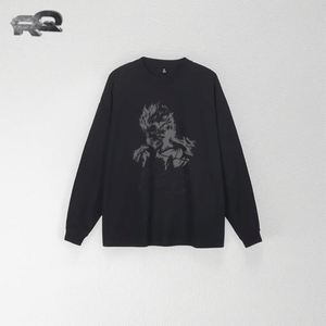 T-shirt à manches longues pour homme, nouvelle mode automne-hiver, imprimé Black Myth Wukong, 100% coton, coupe ample, style hip-hop - Product Image 1