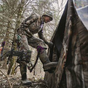 Tente de chasse Pop-Up pour 1-2 personnes, abri de camouflage durable en polyester pour la chasse au cerf/dinde, observation des oiseaux, portable et rapide - Product Image 5