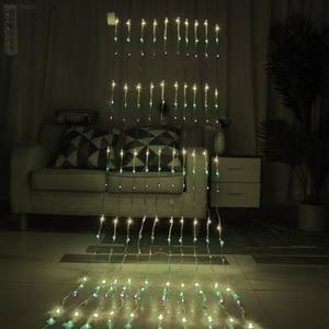 Guirnalda de Luces LED Impermeables para Exteriores, Cortina de Luces, Cascada, Decoración para Jardín, Navidad, Familia, Bodas, Fiestas, Regulable - Product Image 3