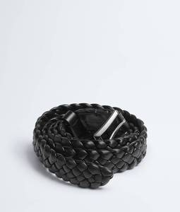 Ceinture en cuir tressé à la main de luxe BV Veneta Intreccio pour homme Solo Bottega, ceinture décontractée haut de gamme pour affaires, pour messieurs - Product Image 2