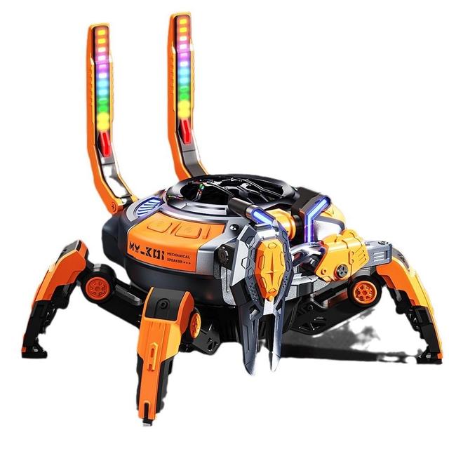 Outdoor Portable New Small Subwoofer Combination Mechanical RGB Light Decoration Mecha Wind TWS Interconnect Speaker