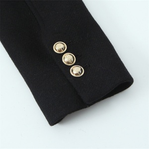 Manteau Élégant Noir à Double Boutonnage pour Femme, Nouvelle Collection Automne 2025, Modèle 9037141 - Product Image 6
