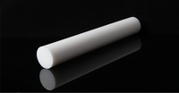 Barre ronde solide en PTFE blanc vierge à 100 %, extrudée et moulée, diamètre personnalisé pour pièces d'étanchéité usinées CNC