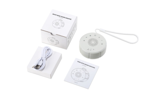 Machine à bruit blanc miniature 20 modes, musique d'éveil prénatal et sons apaisants pour le sommeil du bébé, alimentation USB, sans bouclage, pour le sommeil - Product Image 6