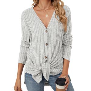 <span class=keywords><strong>เสื้อ</strong></span>คลุมถักวาฟเฟิลของผู้หญิง<span class=keywords><strong>เสื้อ</strong></span>ผูกโบว์เฮนลี่ย์เสื้อทรงหลวมทรง<span class=keywords><strong>ปีกค้างคาว</strong></span><span class=keywords><strong>เสื้อ</strong></span>ธรรมดา - Product Image 3