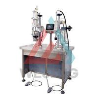 Machine de remplissage d'aérosols semi-automatique haute précision Valve BOV avec pompe pour gaz, peinture, huile et bidons métalliques, contrôle PLC