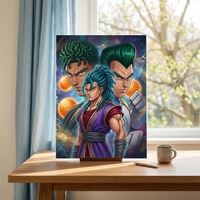 Livraison rapide, affiche lenticulaire 3D en plastique faite à la main, anime japonais, 30x40cm |   Art Flip Art à Effet Dynamique |   Décoration murale HD pour