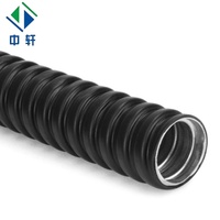 Tuyau de protection flexible en acier inoxydable haute résistance, recouvert de PVC, résistant aux flammes, pour câbles, raccords de conduits métalliques pour usage électrique