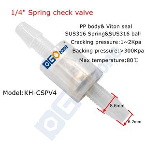 Vanne de sécurité à ressort 1/4\" 0-35 kPa, vanne de décharge de pression en plastique - Product Image 6