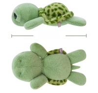 Peluche tortue à grands yeux brodée super douce, rembourrée en coton PP, jouet anti-stress, cadeau d'anniversaire unisexe, décoration de la maison
