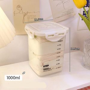 Food Grade Transparent Plastic Eco-Friendly Stackable Airtight <b>Storage</b> <b>Jar</b> <b>Kitchen</b> Container Large Capacity <b>for</b> Grain Tea Food - Product Image 4