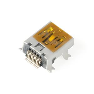 <span class=keywords><strong>Prise</strong></span> femelle <span class=keywords><strong>Mini</strong></span> <span class=keywords><strong>USB</strong></span> 10P tout en cuivre, <span class=keywords><strong>prise</strong></span> avant et montage arrière/SMD, résistance aux hautes températures - Product Image 2