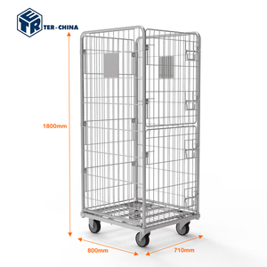 Giặt CuộN lồng l710xd800xh1800mm mạ kẽm hậu cần cuộn <span class=keywords><strong>Container</strong></span> xe đẩy cho Linen dịch vụ giặt hàng hóa & Thiết bị lưu trữ - Product Image 1
