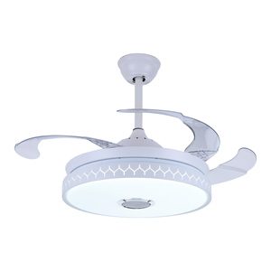 Ventilador de Techo Moderno con Luz: Iluminación y Refrigeración en Uno, Diseño Simple y Elegante, Aspas Transparentes - Product Image 1