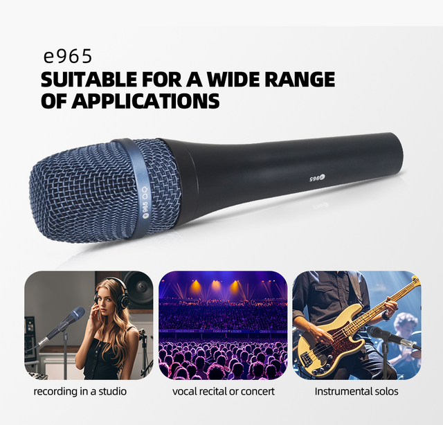 E965 Professional Condenser Recording Microphone for Stage Performance